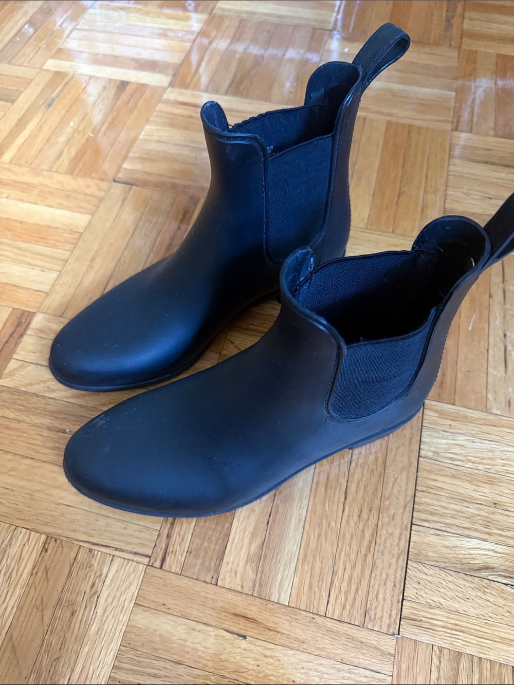 Sam Edelman Black Chelsea Rain Boots